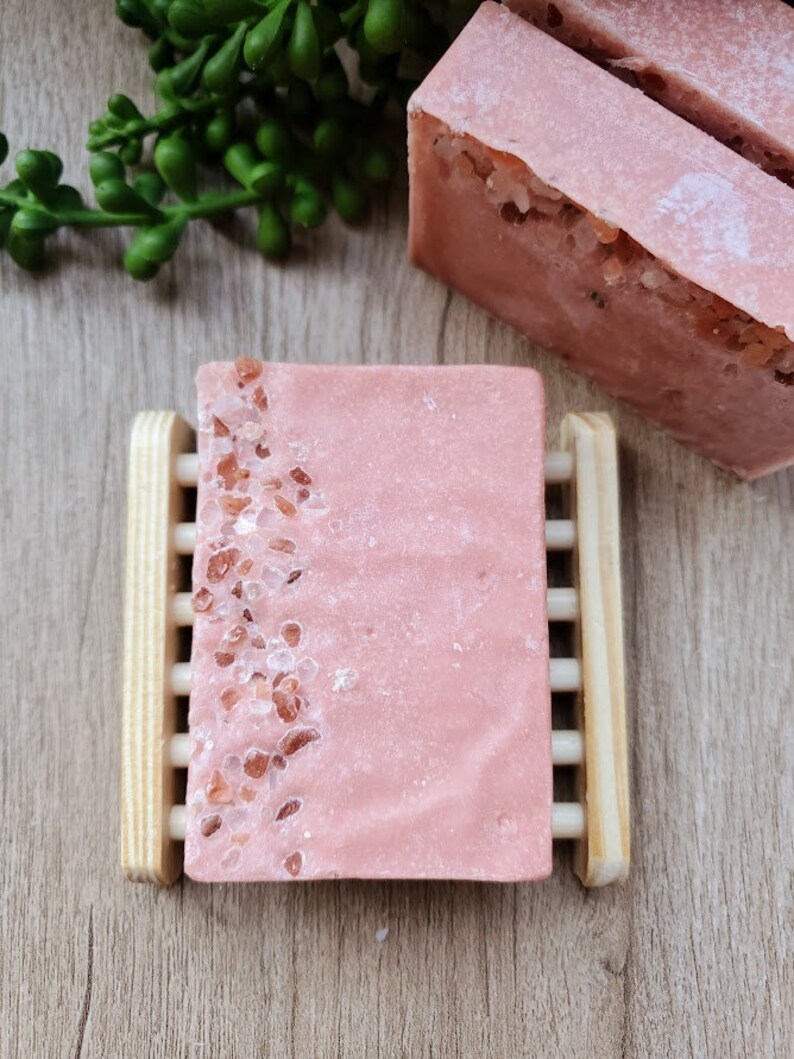 SPA Pink Himalayan Salt | Exfoliating Soap - Etsy