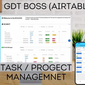 GTD Boss: Ultimate Task and Project Management Airtable Base for Maximum Productivity