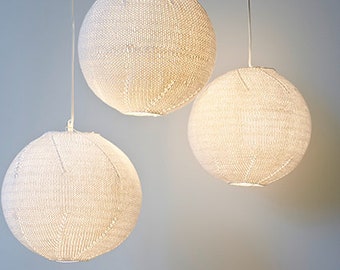 Strickanleitung für eine Lampe / Kugellampe / Lampenschirm aus Baumwolle. Für das Kinderzimmer oder Wohnzimmer. Anleitung in Deutsch