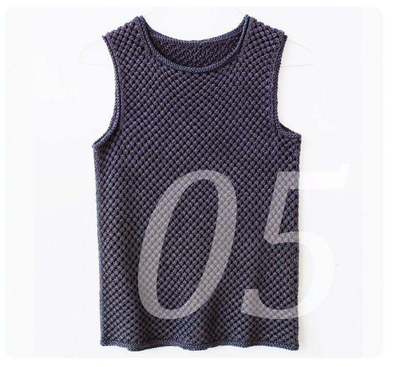 Knitting instructions for a summery top with a lace pattern in sizes S, M, L, XL. Knitted from silk. Instant download in German