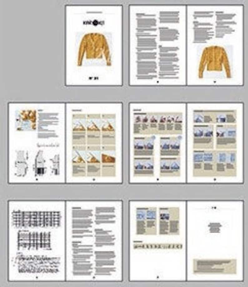 Traditional jacket knitting instructions. A cardigan in a traditional look with a cable pattern and a knob pattern. In German. image 5