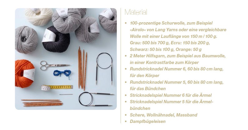 Knitting instructions for a Norwegian sweater with a jacquard pattern in sizes S, M and L. Also a knitting tutorial for beginners. In German image 2