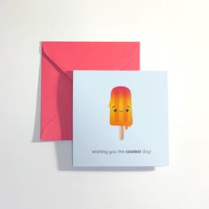 Cartão de picolé/sorvete personalizado para qualquer ocasião. Fofo, atrevido ou com um trocadilho personalizado — você escolhe!