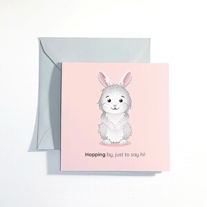 Carte personnalisée de lapin/lapin pour toutes les occasions. Jeu de mots mignon, impertinent ou personnalisé, à vous de choisir !