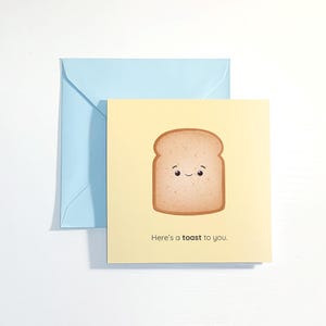 Cartão de brinde/pão personalizado para qualquer ocasião. Bonito, atrevido ou com um trocadilho personalizado — você escolhe!