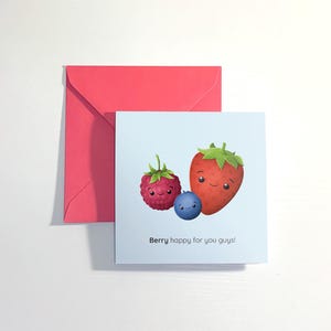 Carte de baies personnalisée pour toutes les occasions. Jeu de mots mignon, impertinent ou personnalisé, à vous de choisir !