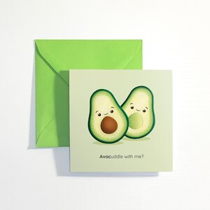 Cartão personalizado com metades de abacate para qualquer ocasião. Bonito, atrevido ou com um trocadilho personalizado — você escolhe!