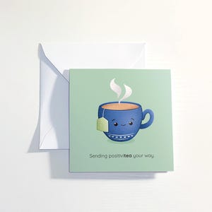 Cartão de chá personalizado para qualquer ocasião. Bonito, atrevido ou com um trocadilho personalizado — você escolhe!