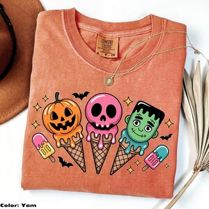 Summerween Comfort Colors Shirt, Summery Halloween Shirt,  Cute Halloween Beach Shirt, Summer Vibes Tee, Cute Summer Tshirt, Summer Outfits
