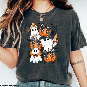 Ghost Halloween Comfort Colors Shirt, Womens Halloween Shirt, Halloween Gift, Halloween Costume, Halloween Party Shirt, Fall Sweatshirt
