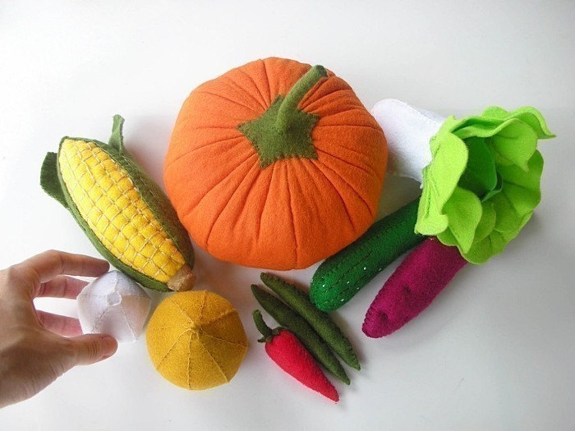 Lovely Vegetables Set 1 PDF Felt Sewing Pattern Etsy