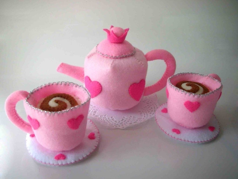 Princess Tea Party Sewing Pattern PDF Tea cup and pot image 1