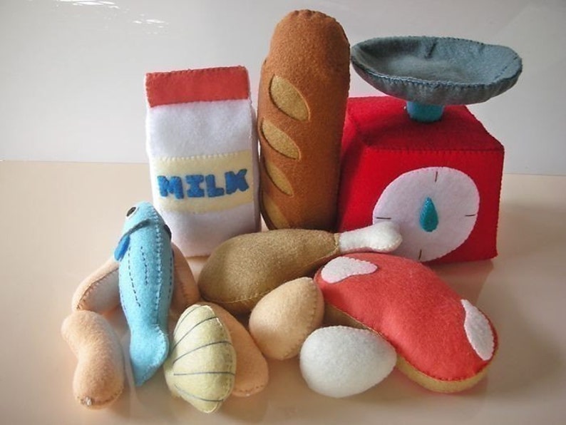 Felt Let Go To Fresh Market Set Sewing Pattern PDF image 1