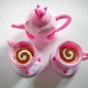 Princess Tea Party Sewing Pattern PDF Tea cup and pot image 3