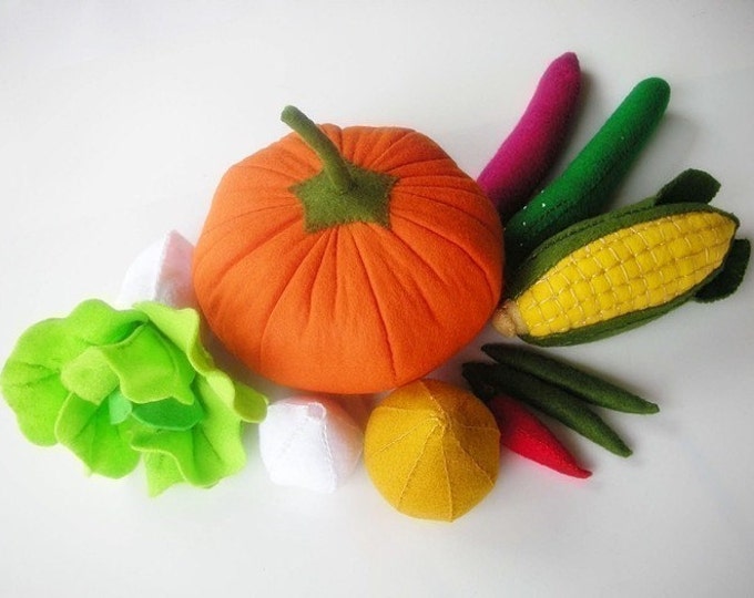 Lovely Vegetables Set 1 PDF Felt Sewing Pattern Etsy