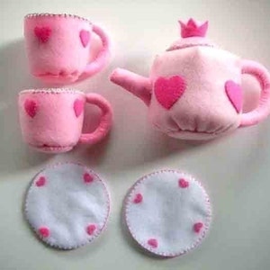 Princess Tea Party Sewing Pattern PDF Tea cup and pot image 2