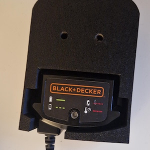 Black & Decker 18v 1.5Ah Battery Holder with Charger 3D Printing *STL ONLY*