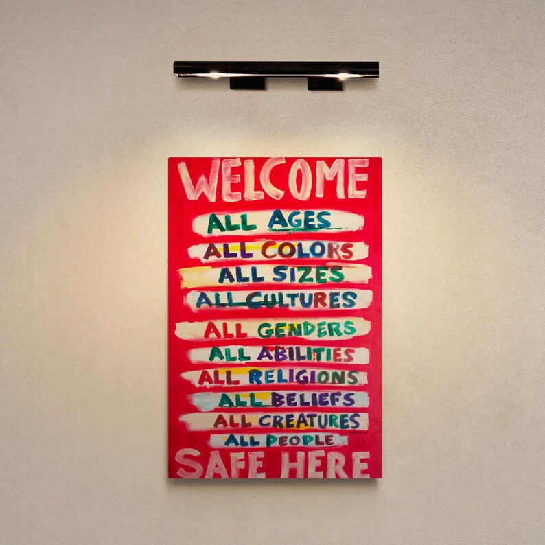 Safe Space Sign: Inclusive Welcome Art for Therapist Office - Etsy