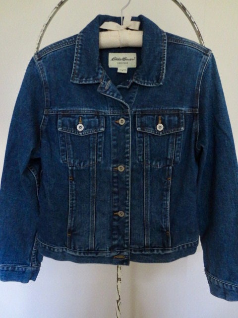 Upcycled Vintage Denim Jacket Embellished Blue Jeans Shabby - Etsy