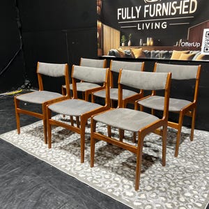Mid century teak chairs
