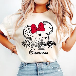 Custom Disney Grandma Shirt, Mickey Minnie Couple Tee, Family Disney Trip Shirt, Disney Grandpa, Custom Grandparents Est Shirt, Grammy Shirt
