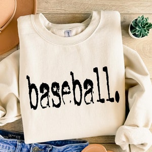 Baseball Shirt, Baseball Crewneck Sweatshirt, Game Day Gift, Gifr for Baseball Lover, Retro Baseball Shirt, Gift for Kids, Gift for her.