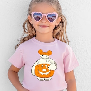 Disney Baymax Halloween Shirt, Pumpkin Baymax Shirt, Baymax Halloween Fall Shirt, Baymax Mickey Ears Shirt, Baymax Halloween Kids Shirt
