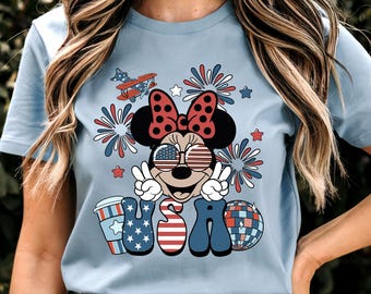 4th of July Minnie Shirt, Disney Fourth of July Shirt, Minnie Shirt, 4th Of July Shirt, America Minnie Shirt, Disney Patriotic Shirt