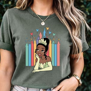 Disney Princess Tiana Shirt, Disney Vacation Shirt, Girl Shirt, Disney Matching Shirt, Princess Fun Gift, Disneyworld Shirt, Disney Princess