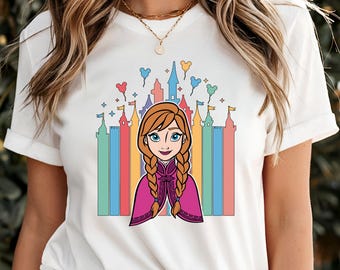 Princess Anna Shirt, Frozen Shirt, Frozen Anna Shirt, Princess Anna Shirt, Mickey Ears Tee, Frozen Characters, Disney Princess Shirts