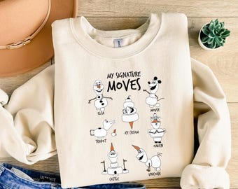 Disney My Signature Moves T-Shirt, Christmas Shirt, Disneyland Christmas Shirt, Funny Disney Snowman Shirt, Cute Disney Shirt, Disney Gift