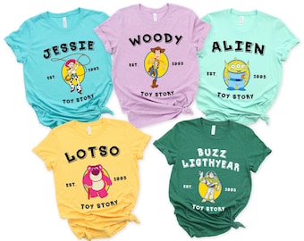 Toy Story Varsity Shirts, Toy Story Gift, Birthday Gift for Disney Fan, Disneyland Trip Family Shirt, Disney Toy Story Shirt, Woody Bo Peep