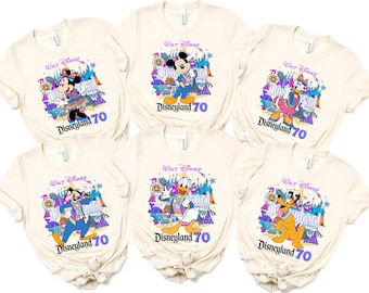 Disneyland 70th Anniversary Shirt, Disneyland Resort T-Shirt, WDW Family Vacation Sweatshirt, Mickey&Co Matching Sweater, Magic Kingdom Tee