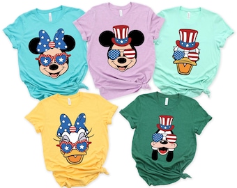 Disney 4th Of July Shirt, Disney USA 4th of July Shirt, Mickey 4th Of July Shirt, Mickey and Friends 4th July Shirt, Mickey USA Shirt