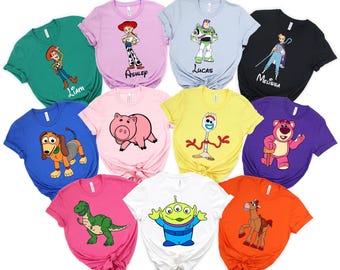 Toy Story Shirt, Toy Story Family Shirt, Disney Woody Buzz Jessie Bullseye Rex Shirt, Disney Trip Shirt, Toy Story All Characters Shirt