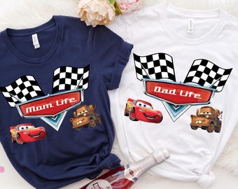 Cars Dad Shirt, McQueen Shirt, Cars Mama Shirt, Disneyland Cars Family Shirt, Gift For Dad, Gift For Mom, Disney Mom Shirt, Disney Dad Shirt