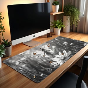 Grand tapis de bureau de jeu et tapis de souris | décoration de bureau, sous-main, tapis de bureau, tapis pour clavier, joli tapis de souris esthétique, tapis de jeu mtg tcg en une pièce