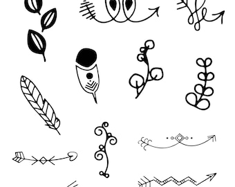 Boho Svg Bundle, Abstract Clipart , Boho Icons Vector, Boho Decal, Boho Designs Cut Files, Boho Silhouette.