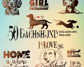 Dachshund Svg Bundle, Dachshund Clipart For Cricut, Dachshund Silhouette, Dachshund Vector, Dachshund Decal, Dachshund Cut Files.