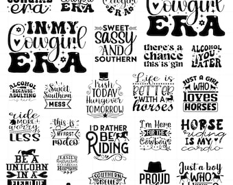 Western Svg Bundle, Western Clipart For Cricut, Western quotes Silhouette, Howdy Vector, Cowboy Decal , Western Cut Files.