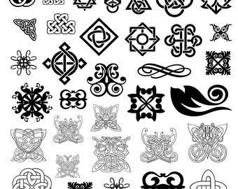 Celtic Knot Svg Bundle, Celtic Knot Clipart For Cricut, Knots Silhouette, Celtic Knot Vector, Celtic Knot Decal, Celtic Knot Cut Files.