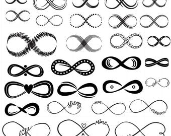Infinity Svg Bundle, Infinity Sign Clipart for Cricut, Infinity Love ...