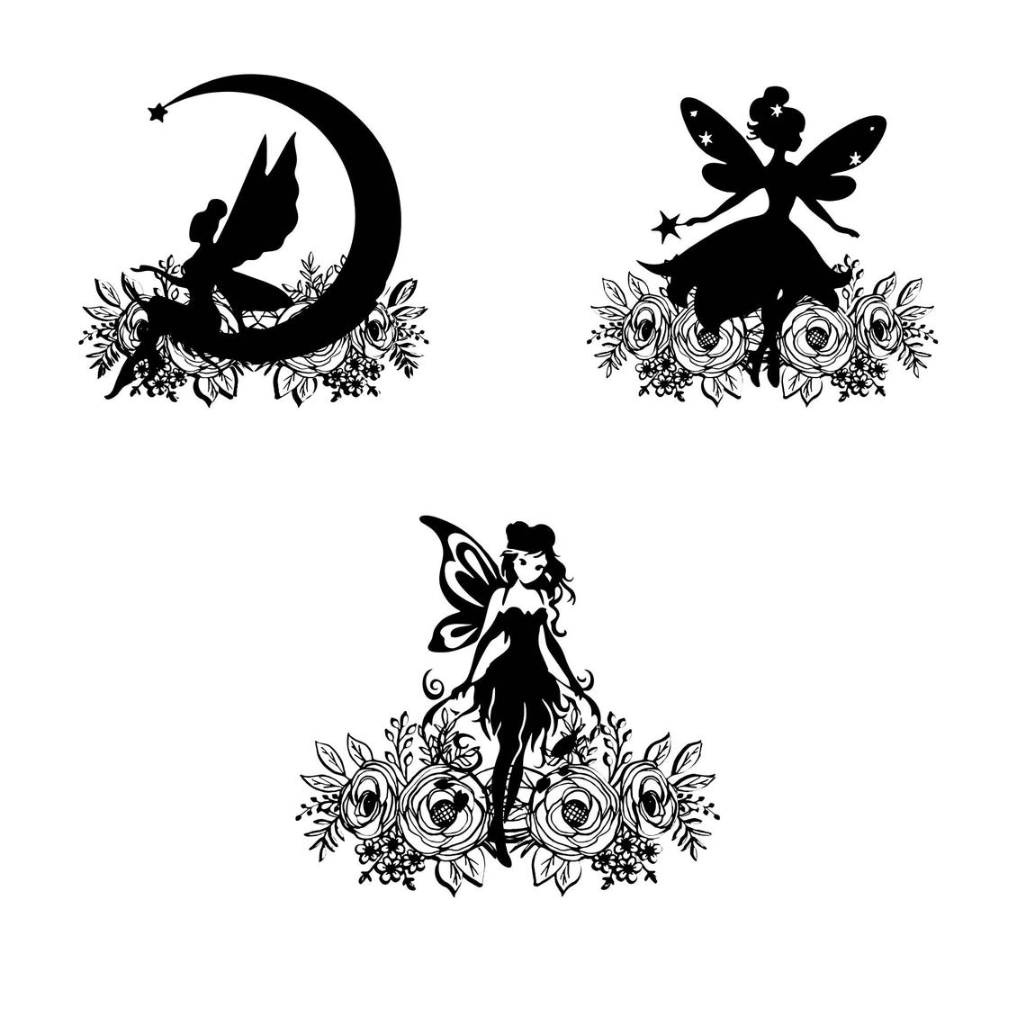 Fairy Svg Bundle, Fairy Clipart , Magical Fairy Vector, Cute Fairy ...