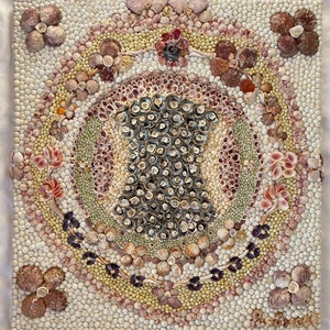 Silhouette - seashell mosaic