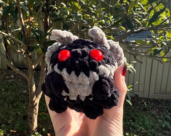 Crochet Mini Mothman: Handmade Mothman Plushie