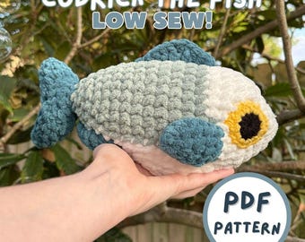 Codrick the Fish Crochet Pattern: Low Sew Amigurumi Toy (PDF Download)