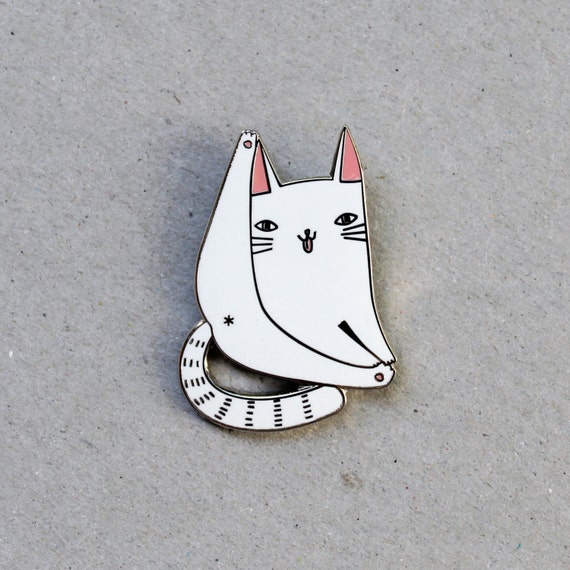 unicorn tail cat enamel pin badge unicorn tail cat enamel pin badge