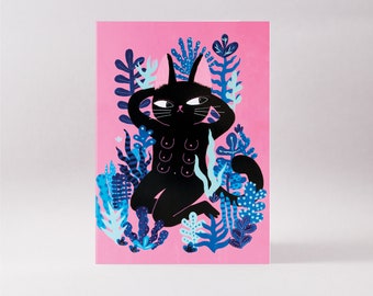 Greeting card - Sassy cat