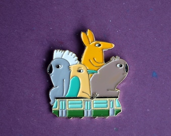Melbourne tram -  enamel pin badge