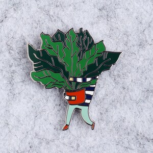 Crazy plant lady enamel pin badge